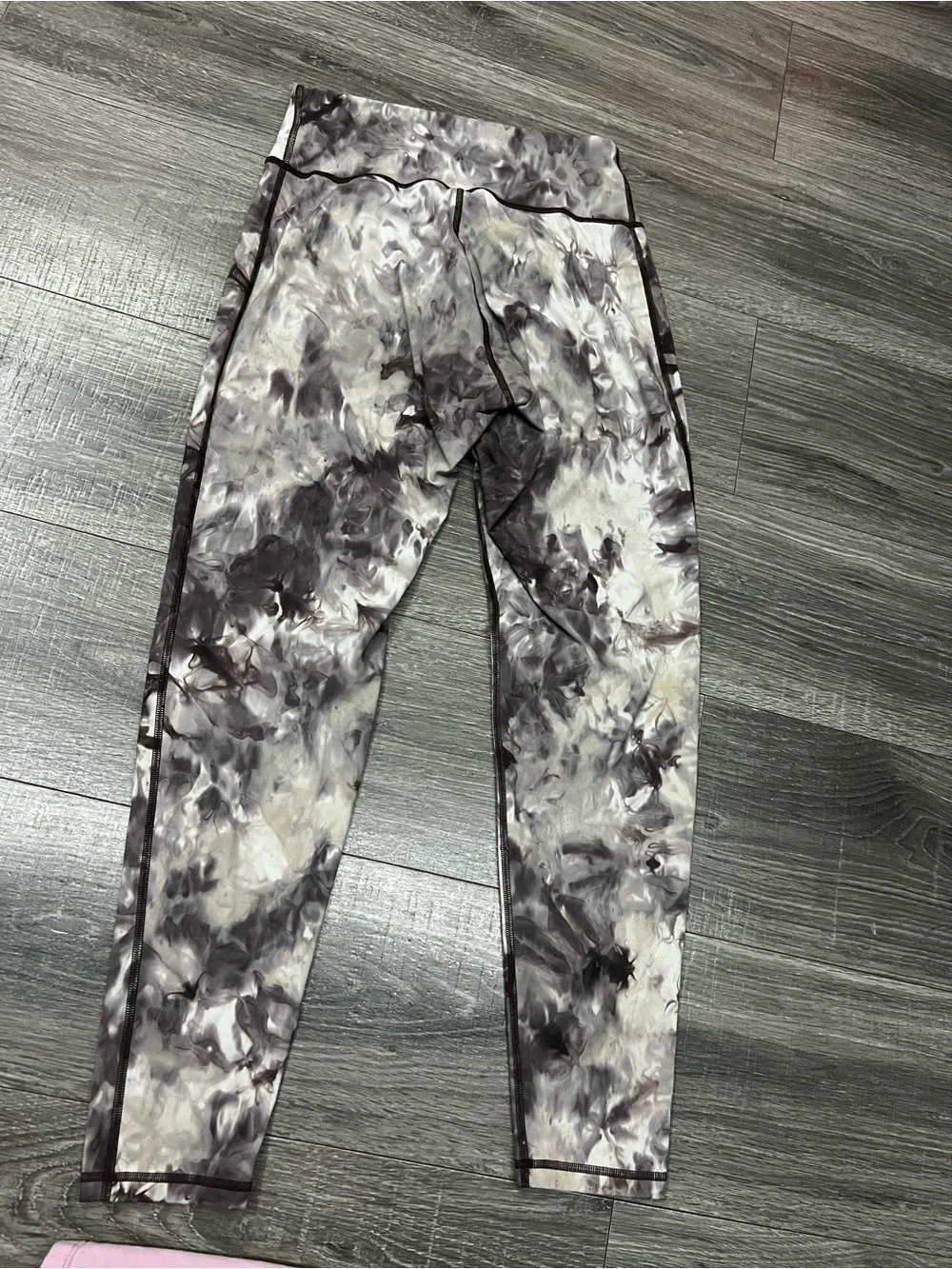 Gymshark  Elevate Compression Leggings Womens Cement Brown Spray Dye Size Large